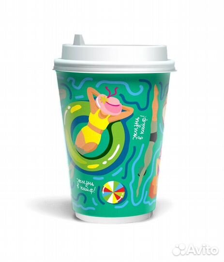 Бумажные стаканы с логотипом