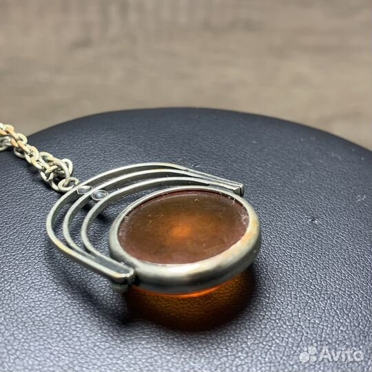 Кулон Янтарный Ретро Винтаж