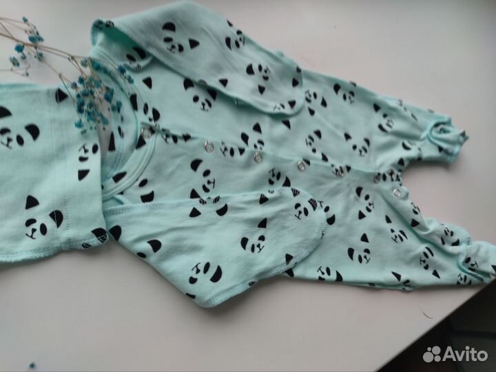 Одежда пакетом на новорождённых 62размер