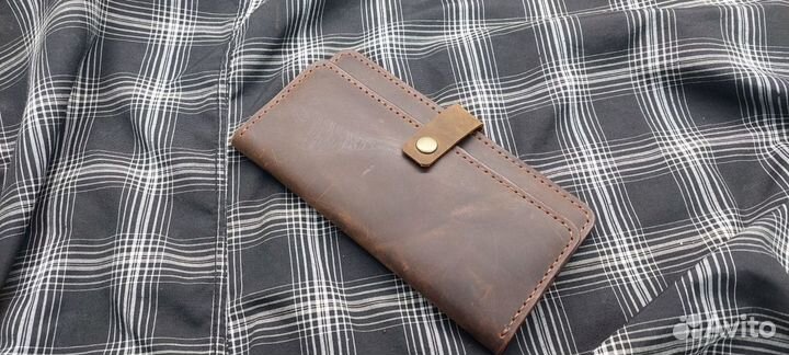 Мужской кошелек портмоне из натуральной кожи