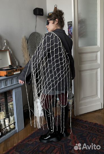 Шаль платок ручная вязка