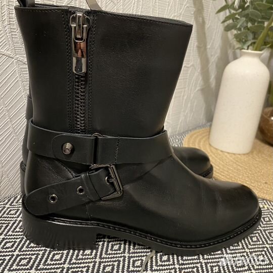 Сапоги зимние натуральная кожа 38