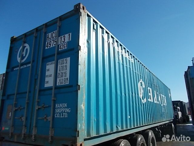 Контейнер морской 40 футов б/у hjcu4975131