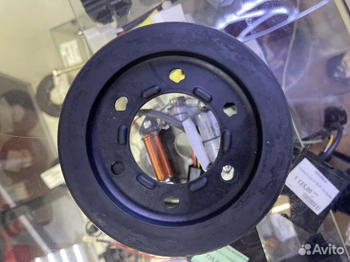 Каток резиновый на тележку широкий