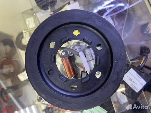 Каток резиновый на тележку широкий