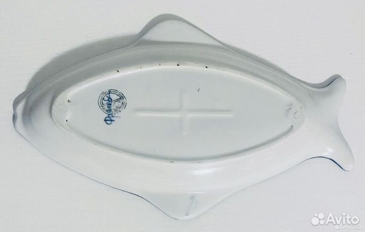 Рыбка блюдо Гжель