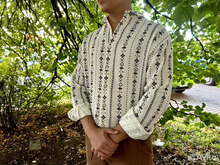 Летний костюм Рубашка+Штаны+Лофферы