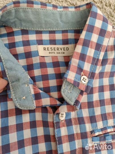 Новые рубашки, р.104, Reserved, catox, crazy