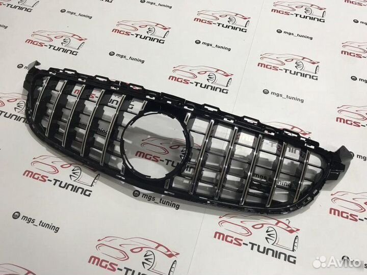 Решетка Mercedes C63AMG W205 GT style Chrome
