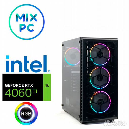 Компьютер i5 13400F + RTX4060Ti