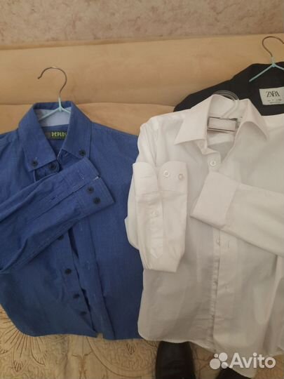 Костюм zara 122 с обувью и рубашками