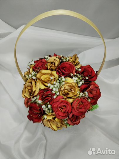 Корзина из роз