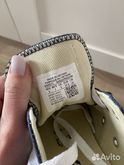 Кеды converse низкие 37,5 синие