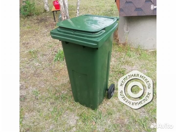 Мусорный бак-контейнер на колёсах 120л. MKT