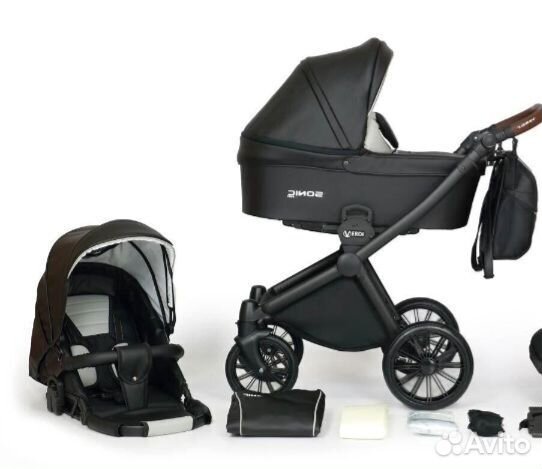 Коляска 3в1 Sonic Verdi Soft, автолюлька Romer