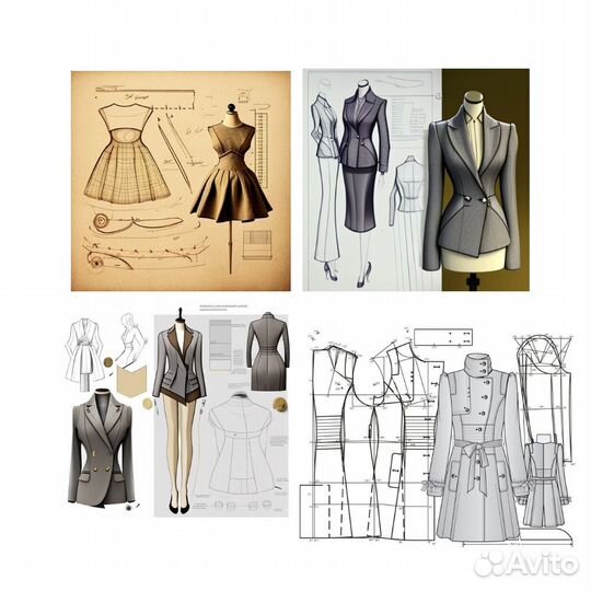 Разработка лекал. Отшив образцов