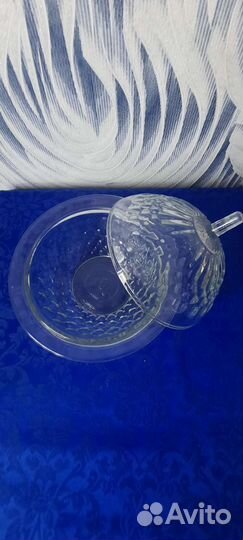 Вазочка конфетница стекло