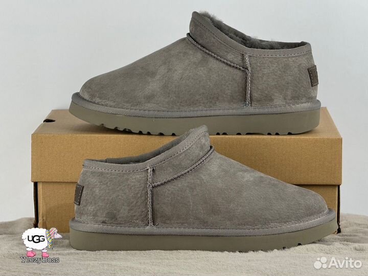 Угги женские зимние Ugg Ultra Mini Tasman Grey