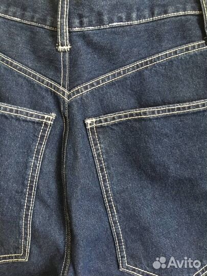 Синие джинсы zara широкие 38 eur