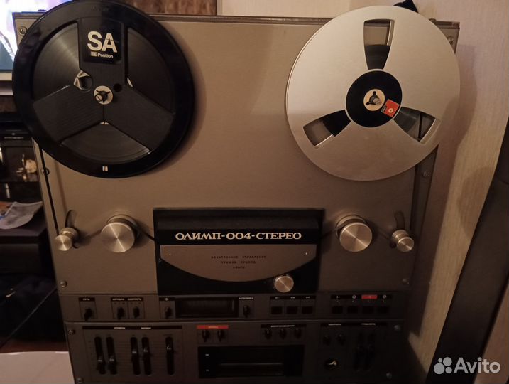 Катушечный магнитофон олимп 004
