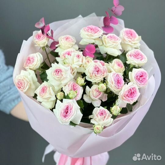 Нежный букет из роз 