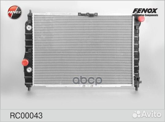 Радиатор chevrolet aveo 1.2/1.4 A/T 05- RC00043