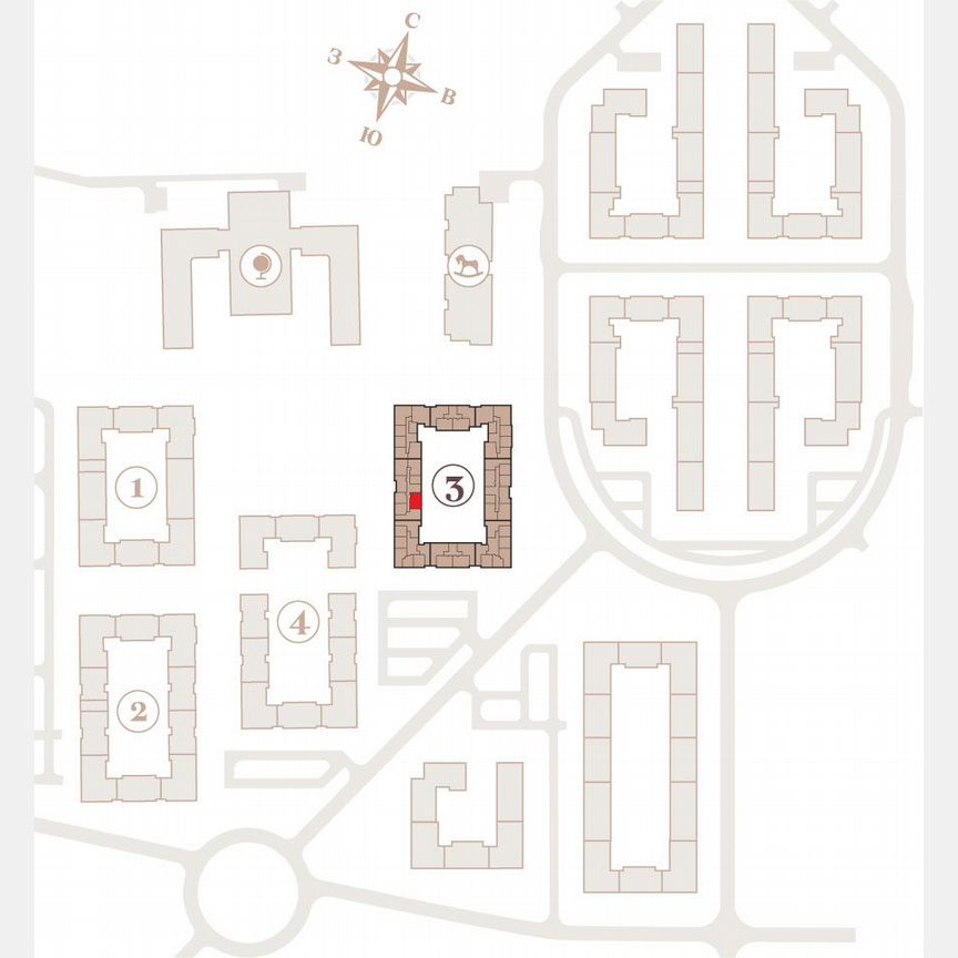 2-к. квартира, 53,8 м², 4/4 эт.
