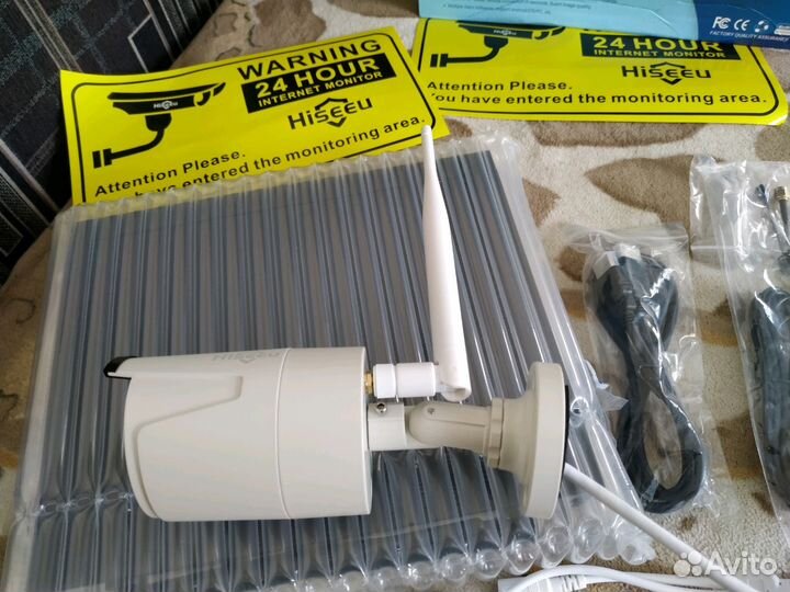 Видеонаблюдение 4 камеры, беспроводное+ресивер