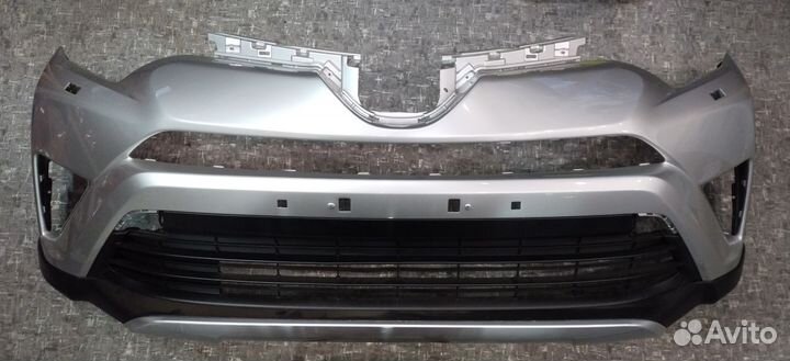 Бампер RAV4 40 перед Оригинал серебро 2015-2019