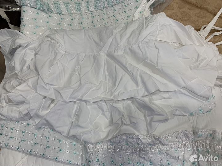 Бортики и балдахин в кроватку