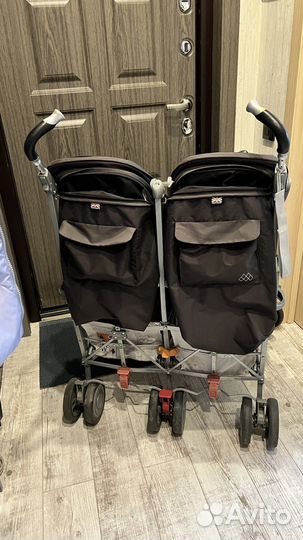 Коляска для двойни maclaren twin techno