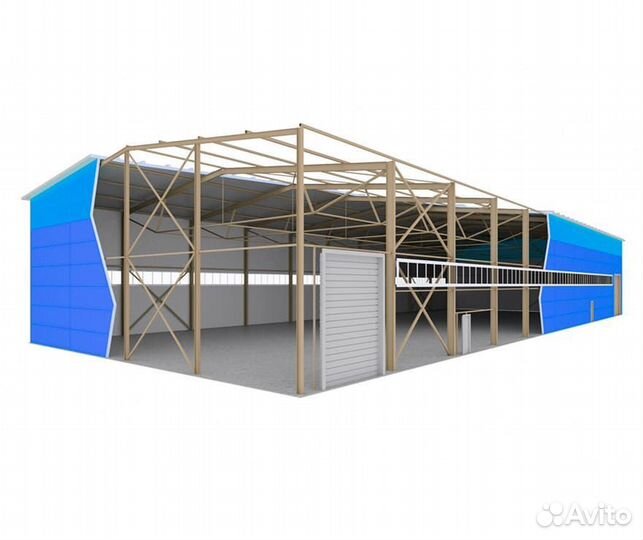 Ангары из проф листа