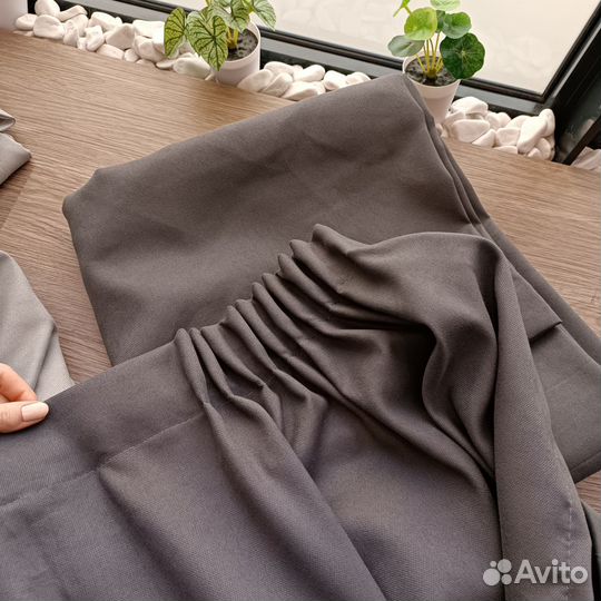 Шторы канвас качественный пошив 4м(2шт по 2 метра)