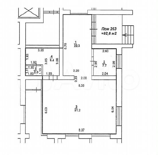 Свободного назначения, 92.6 м²