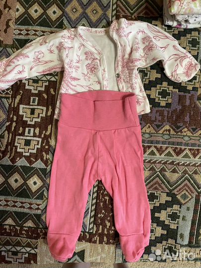 Детские вещи на девочку пакетом от 0-3месяцев