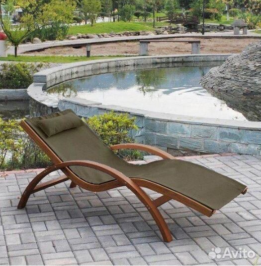 Шезлонг-лежак Мальта AFM-503, оливковый