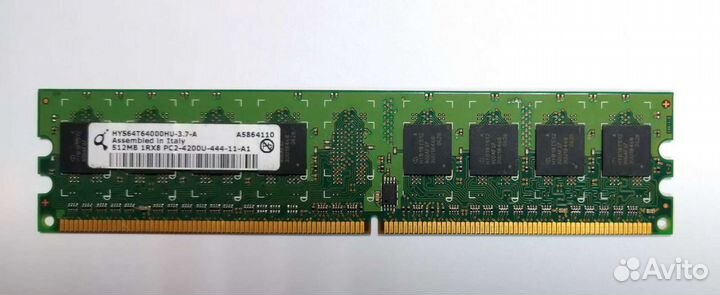 Модули памяти DDR2 1гб, 512мб