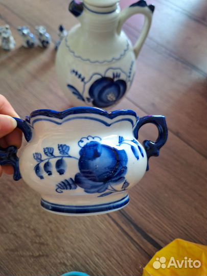 Гжель СССР посуда