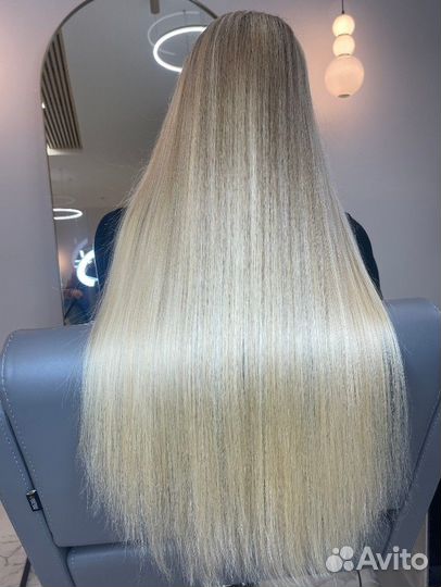 Наращивание натуральных волос, горячий способ