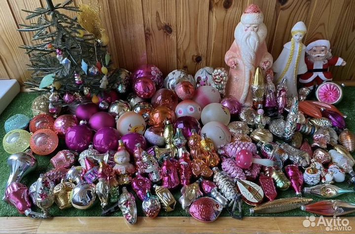 Ёлочные игрушки стеклянные СССР