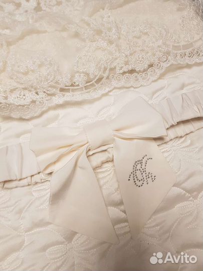 Нарядный белый конверт на выписку Choupette