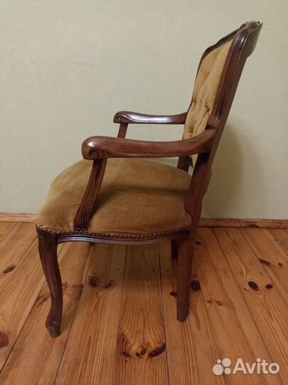 Винтажные кресло из массива дуба