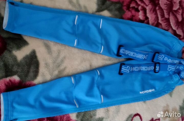 Лыжные разминочные брюки (самосбросы) 140