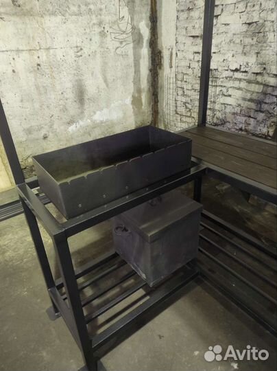 Мангал беседка лофт