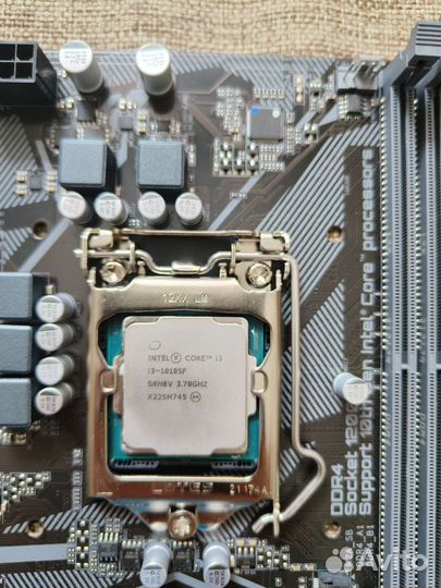 Мат.плата gigabyte h410m s2h + CPU Core i3 10105f