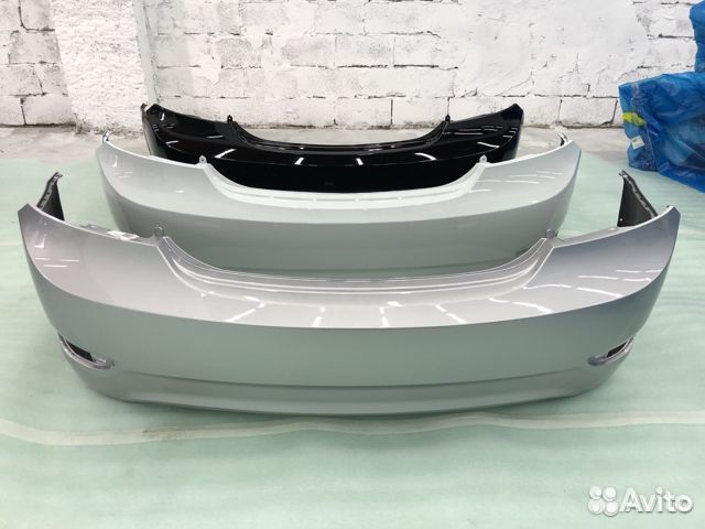 Задние крашенные бампера Hyundai Solaris 2011-2017