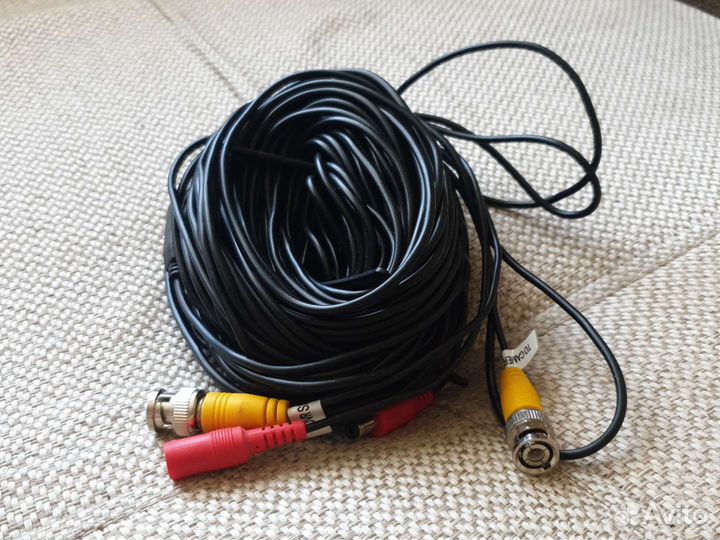 Кабель коаксиальный для видеонаблюдения 30 метров