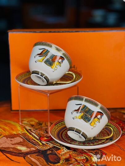 Чайный/кофейный набор Hermes сервиз фарфор