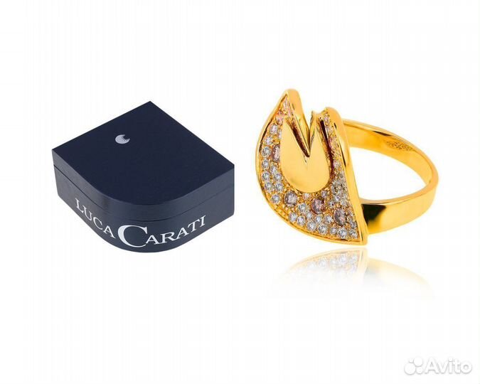 Золотое кольцо с бриллиантами 1.44ct Luca Carati