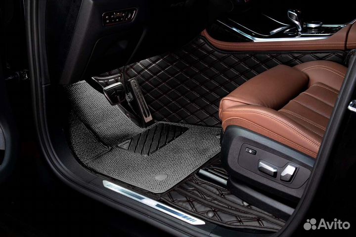 3D Коврики Audi A8 из Экокожи